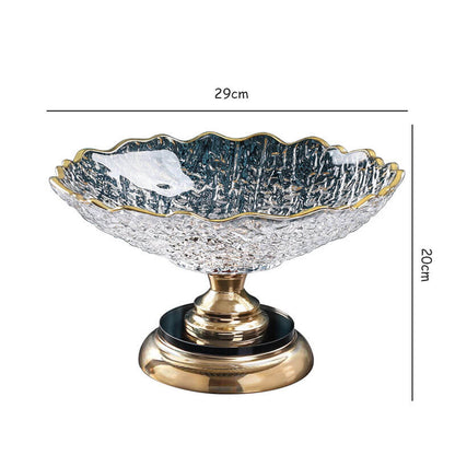 Lighteme Crystal Glass Fruit Plate