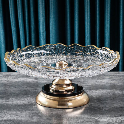 Lighteme Crystal Glass Fruit Plate