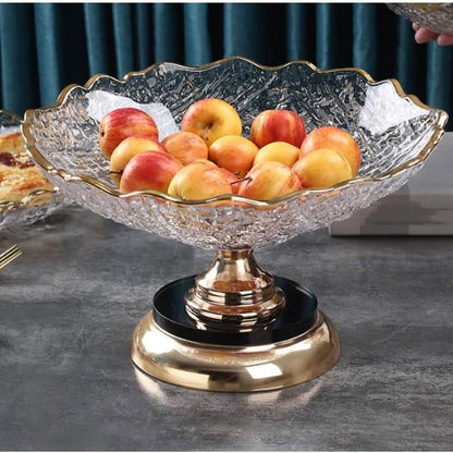 Lighteme Crystal Glass Fruit Plate