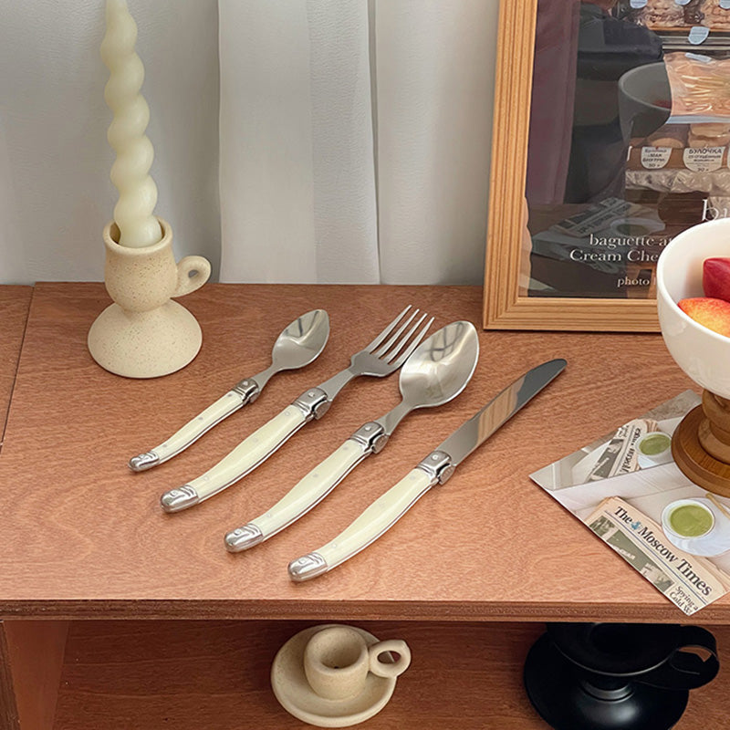 Lighteme Curved Handle Cutlery 4Pcs Set