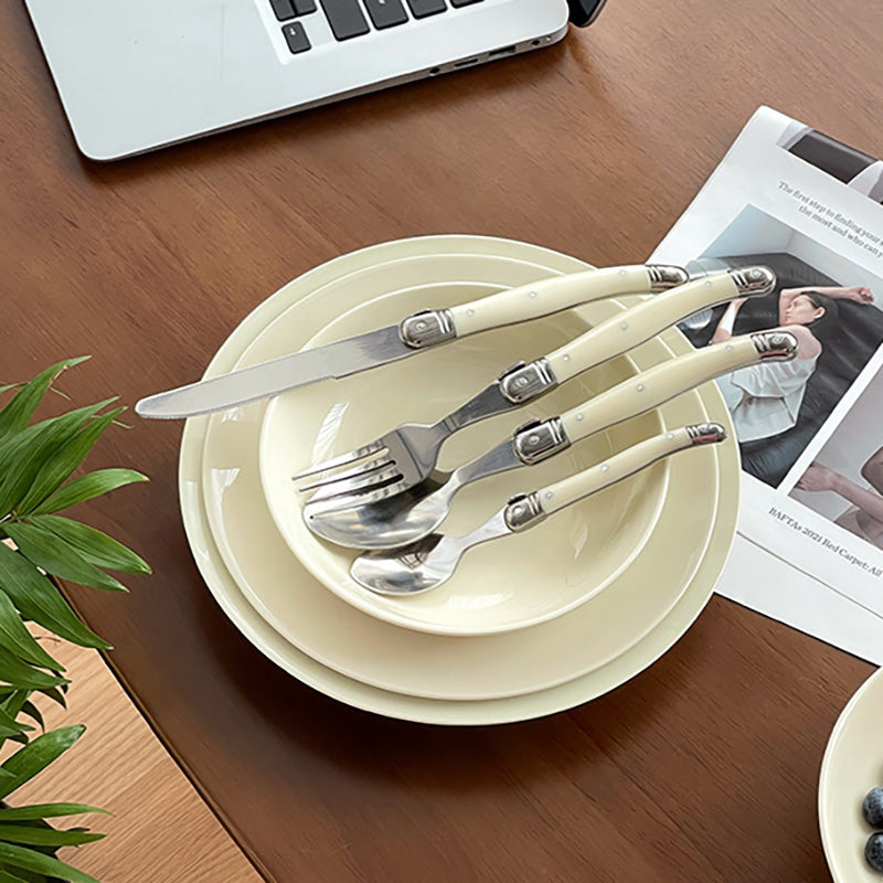 Lighteme Curved Handle Cutlery 4Pcs Set