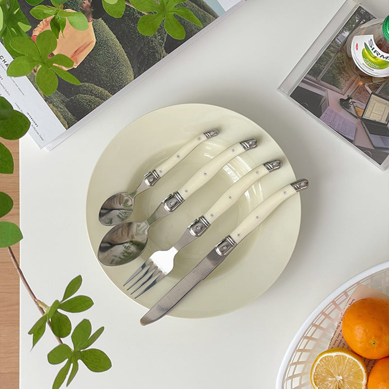 Lighteme Curved Handle Cutlery 4Pcs Set