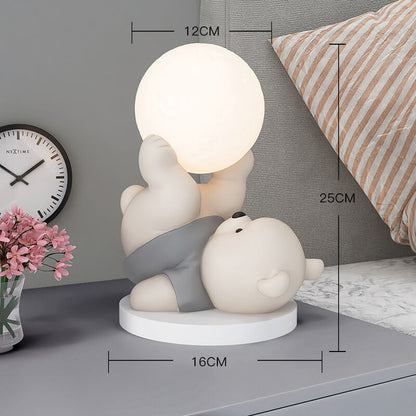 Lighteme Cute Bear Resin Night Lamp