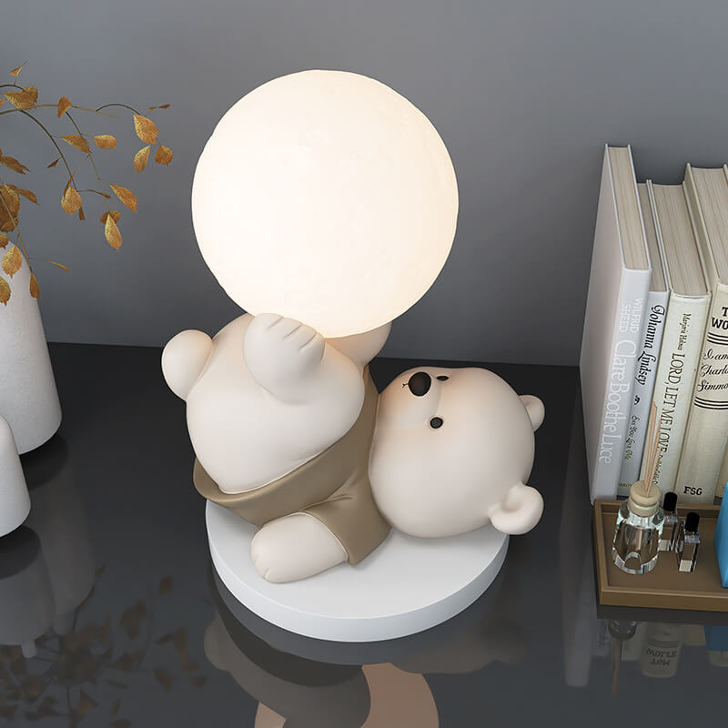Lighteme Cute Bear Resin Night Lamp