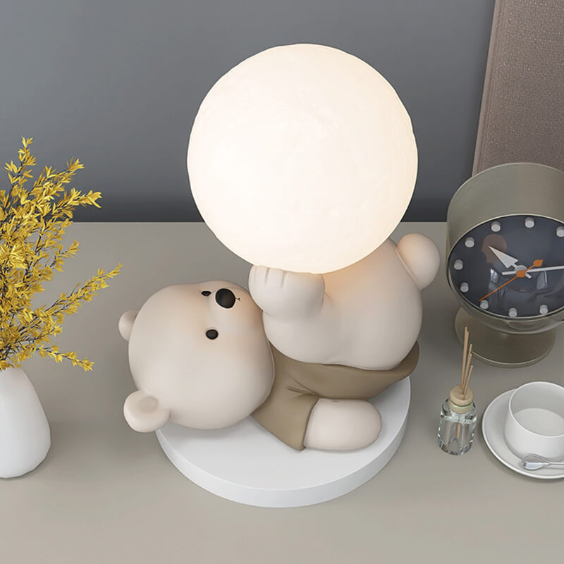 Lighteme Cute Bear Resin Night Lamp