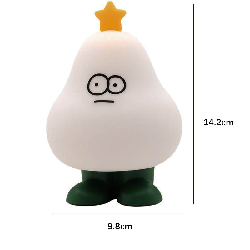 Lighteme Süße Weihnachtsbaum-Nachtlampe aus Silikon