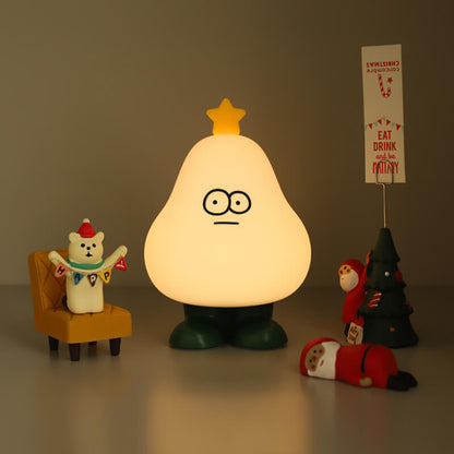 Lighteme Süße Weihnachtsbaum-Nachtlampe aus Silikon