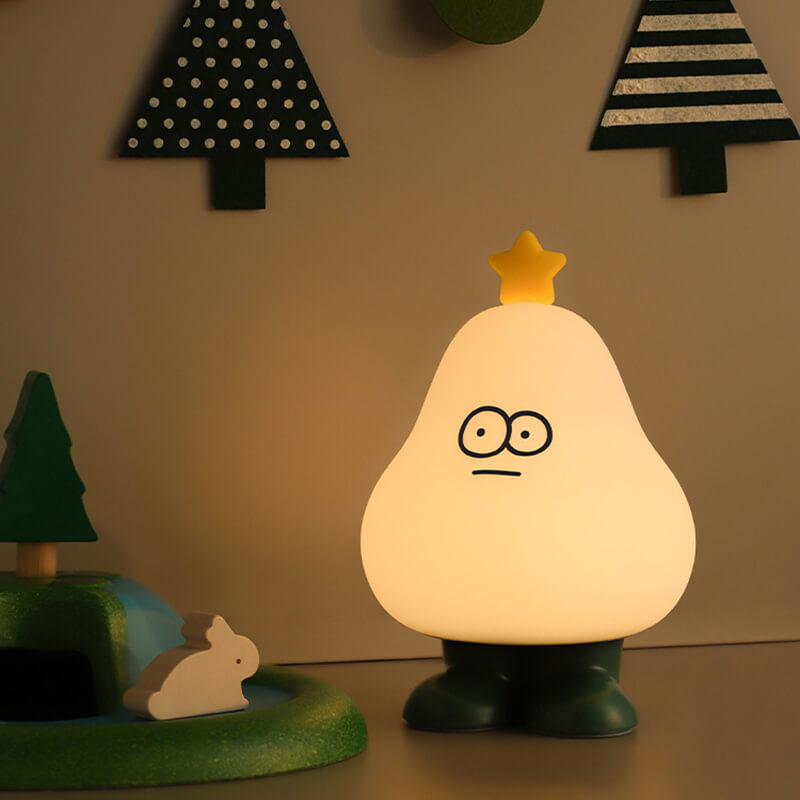 Lighteme Süße Weihnachtsbaum-Nachtlampe aus Silikon