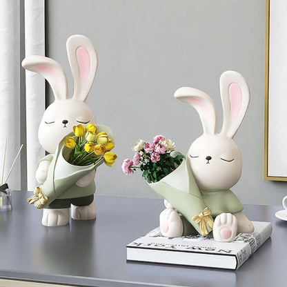 Lighteme Cute Bunny Vase Ornaments