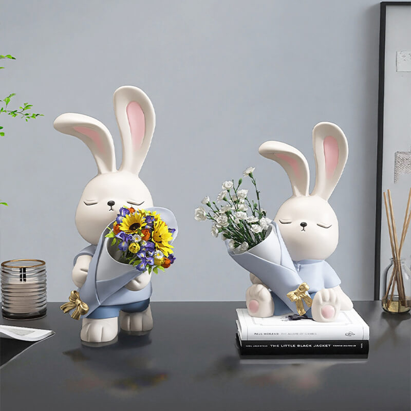 Lighteme Cute Bunny Vase Ornaments