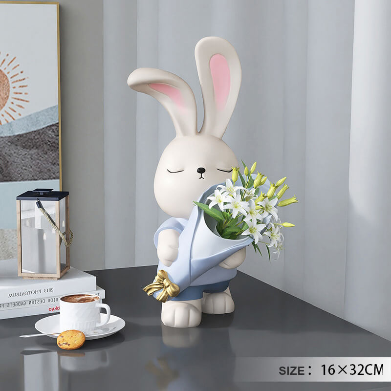 Lighteme Cute Bunny Vase Ornaments