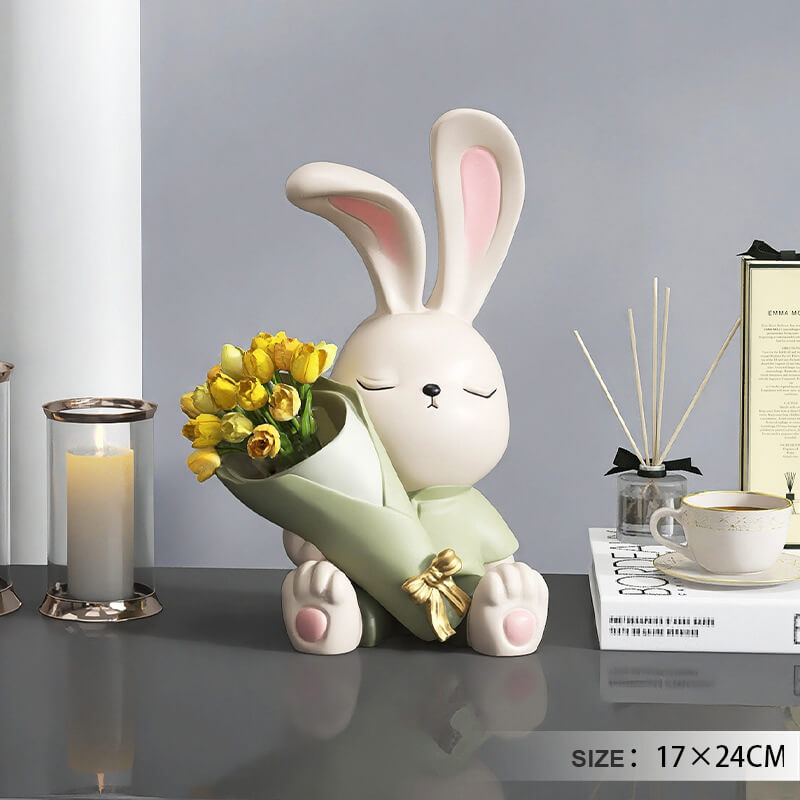 Lighteme Cute Bunny Vase Ornaments