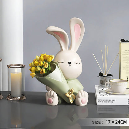 Lighteme Cute Bunny Vase Ornaments