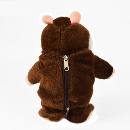 Lighteme Cute Walking & Talking Interactive Sound Record Hamster Plush Toy