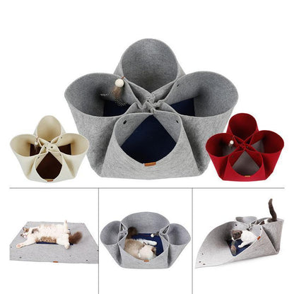 Lighteme DIY Diverse Petaloid Felt Cat Tunnel