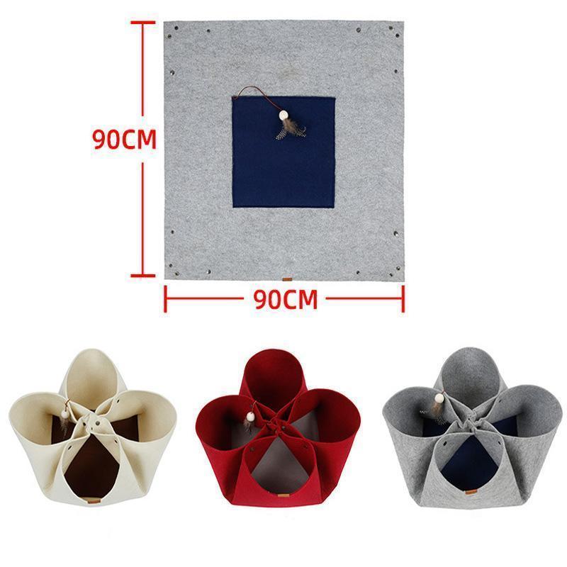 Lighteme DIY Diverse Petaloid Felt Cat Tunnel