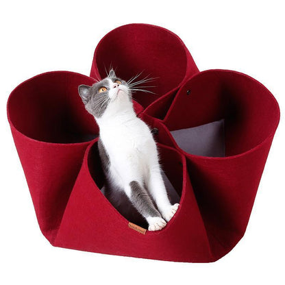 Lighteme DIY Diverse Petaloid Felt Cat Tunnel