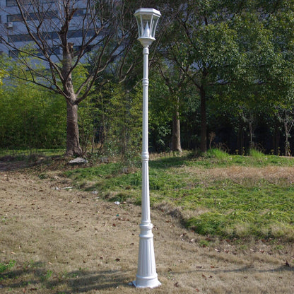 Lighteme White Solar Lamp Post Lights - Bulb Solar Lamp
