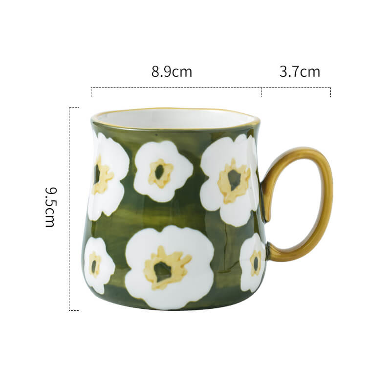 Tasse en céramique à imprimé marguerites Lighteme