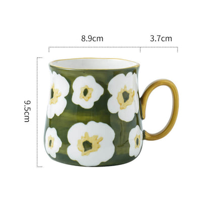 Tasse en céramique à imprimé marguerites Lighteme
