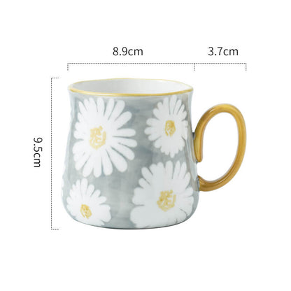 Tasse en céramique à imprimé marguerites Lighteme