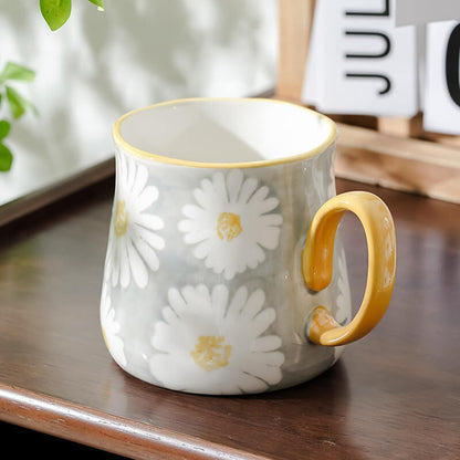 Tasse en céramique à imprimé marguerites Lighteme