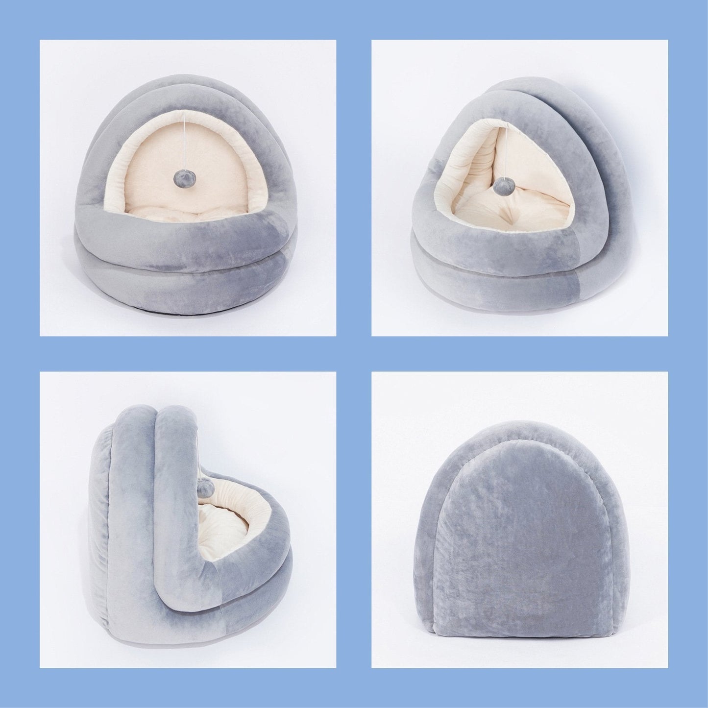 Lighteme Deluxe Washable Cat Warm House (2 colors & 2 sizes)