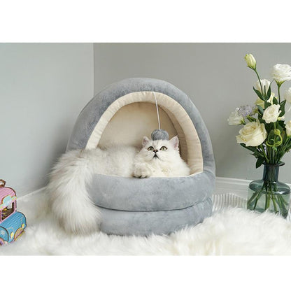 Lighteme Deluxe Washable Cat Warm House (2 colors & 2 sizes)