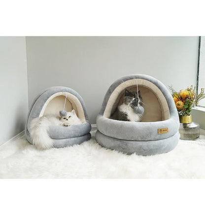 Lighteme Deluxe Washable Cat Warm House (2 colors & 2 sizes)