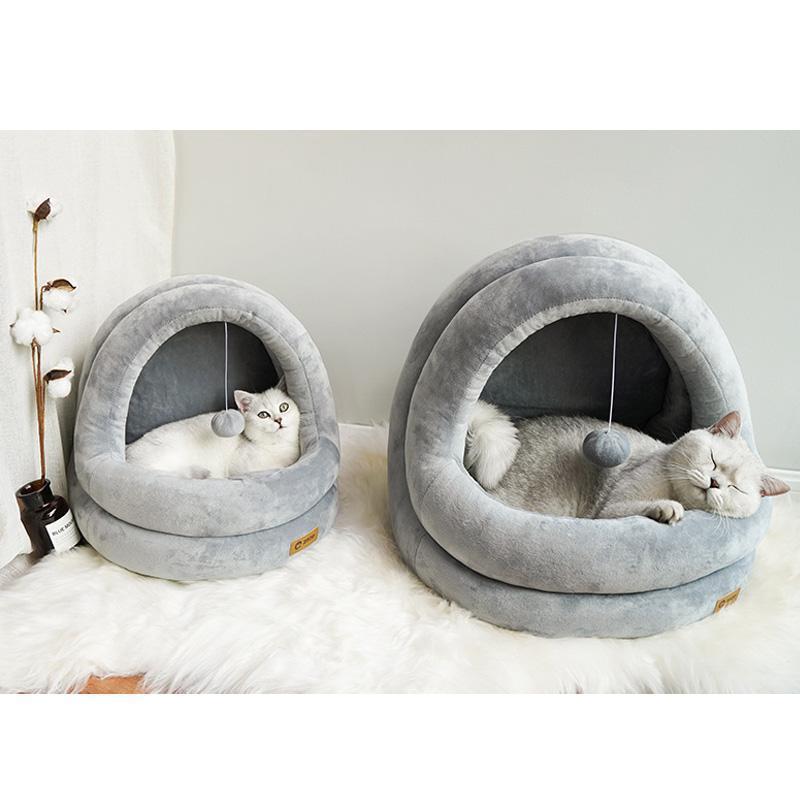 Lighteme Deluxe Washable Cat Warm House (2 colors & 2 sizes)