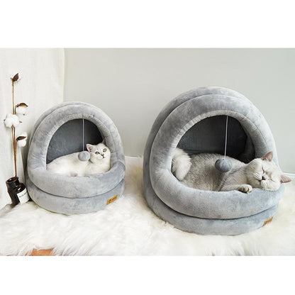 Lighteme Deluxe Washable Cat Warm House (2 colors & 2 sizes)