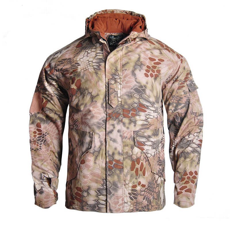 Lighteme G8 Soft Shell Tactical Jacket Coat Military Fleece Hooded