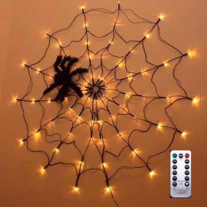 Lighteme Halloween Spider 80LED mit Fernbedienung | 8 Lichtmodi