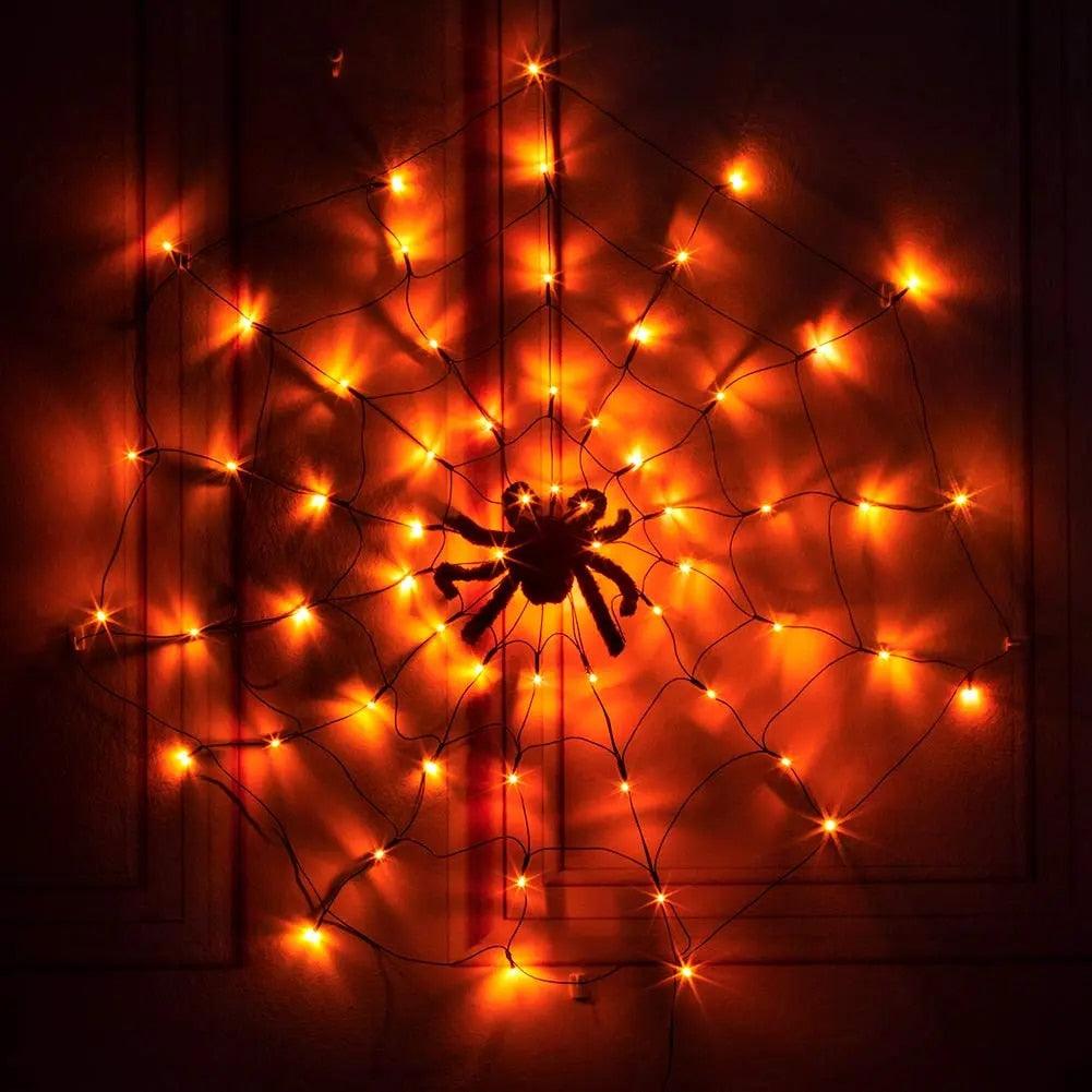 Lighteme Halloween Spider 80LED mit Fernbedienung | 8 Lichtmodi