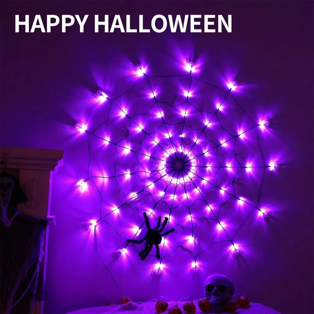 Lighteme Halloween Spider 80LED mit Fernbedienung | 8 Lichtmodi