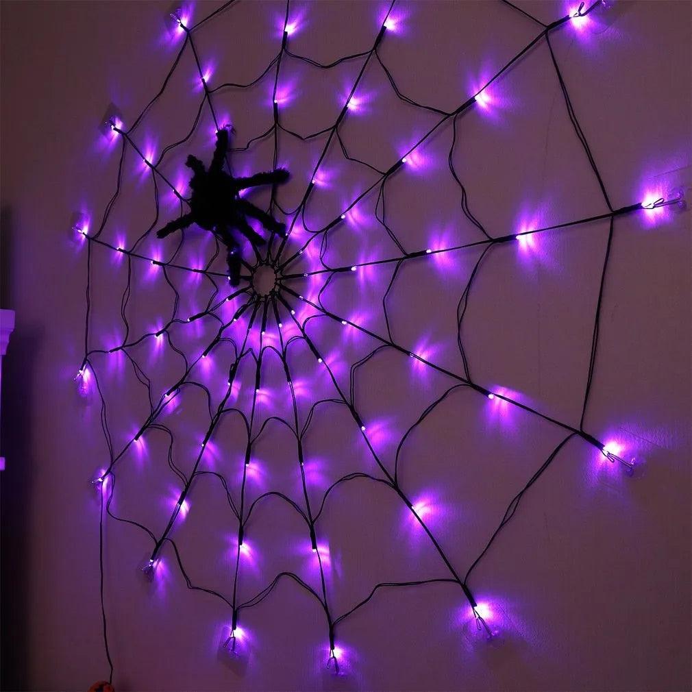 Lighteme Halloween Spider 80LED mit Fernbedienung | 8 Lichtmodi