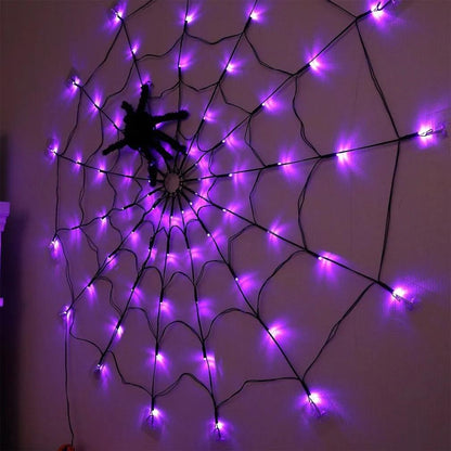 Lighteme Halloween Spider 80LED mit Fernbedienung | 8 Lichtmodi
