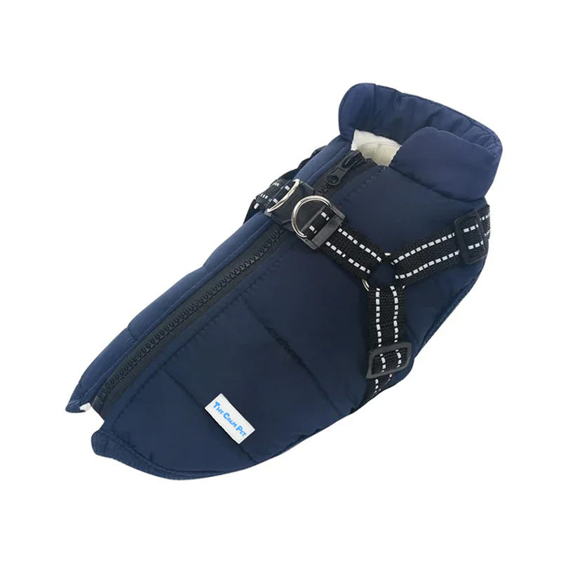 Lighteme Waterproof Fleece Dog Coat for Cold Weather Protection