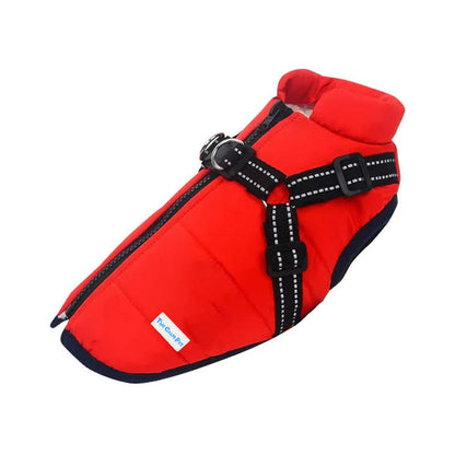 Lighteme Waterproof Fleece Dog Coat for Cold Weather Protection