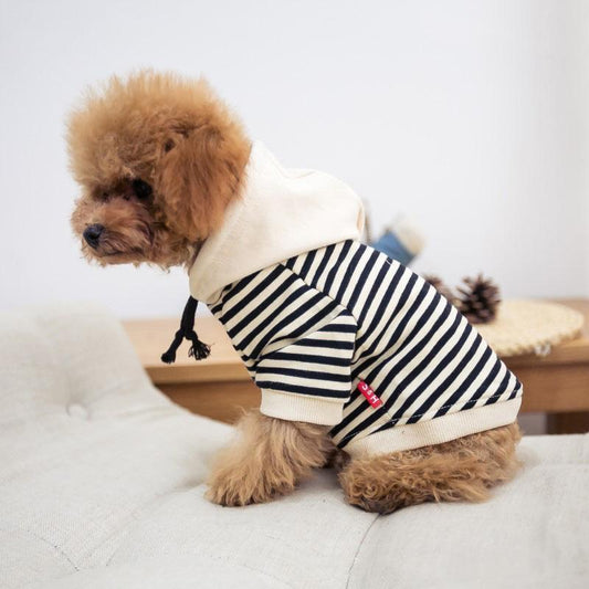 Lighteme Dog Fashion Striped Daily Hoodie (2 colors & 8 sizes)