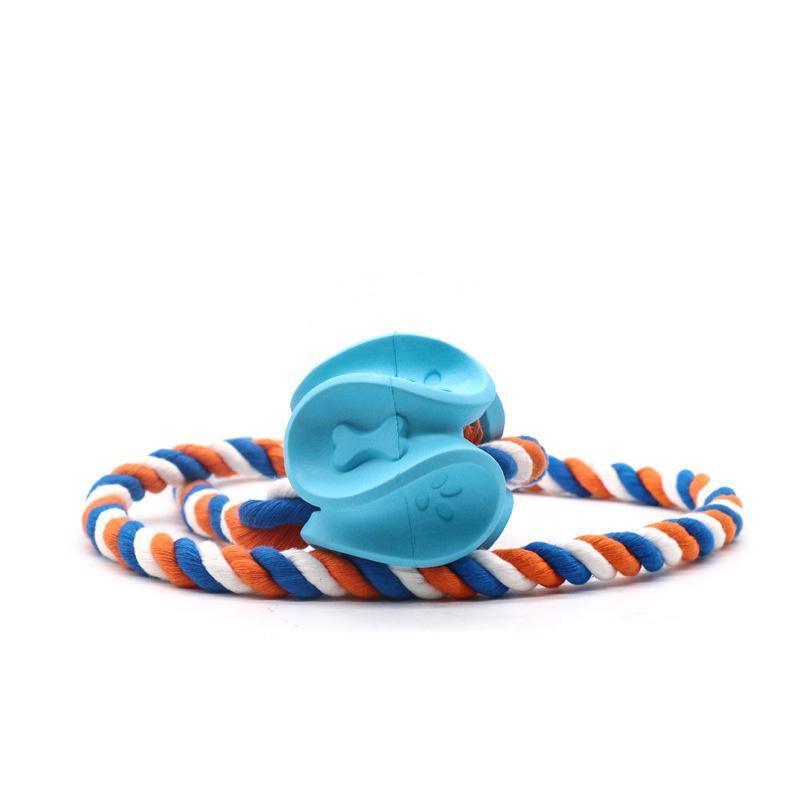 Lighteme Dog Rubber Rope Molar Clean Chew Toy (2 colors & 2 sizes)