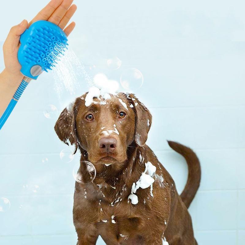 Lighteme Dog Shower Sprayer Bath Massage Glove
