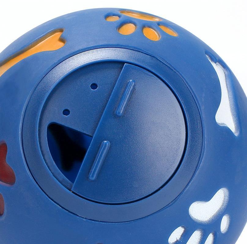 Balle de jeu en caoutchouc Lighteme pour chien, anti-fuite de nourriture (2 couleurs et 2 tailles)