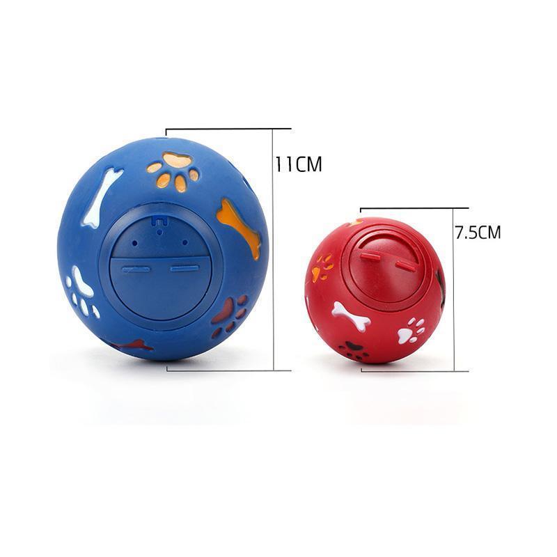 Balle de jeu en caoutchouc Lighteme pour chien, anti-fuite de nourriture (2 couleurs et 2 tailles)