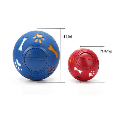 Balle de jeu en caoutchouc Lighteme pour chien, anti-fuite de nourriture (2 couleurs et 2 tailles)