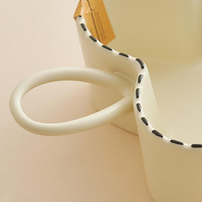 Lighteme Dotted Line Embossed Ceramic Baking Bowl