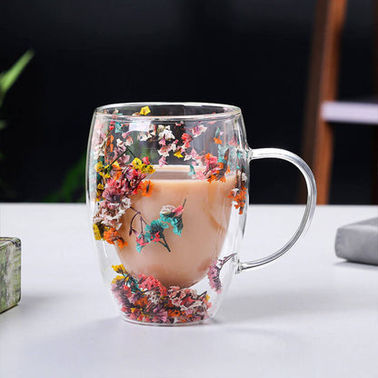 Lighteme Double Glass Flow Sand Flower Cup