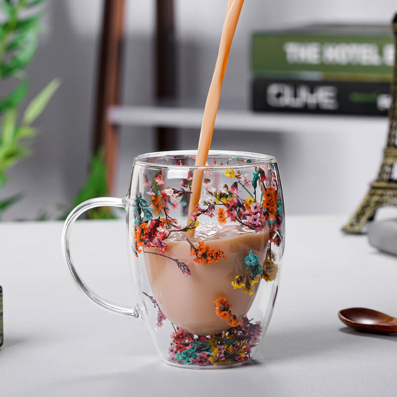 Lighteme Double Glass Flow Sand Flower Cup