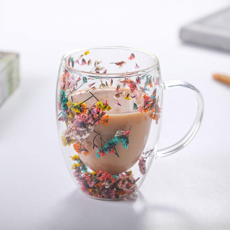 Lighteme Double Glass Flow Sand Flower Cup