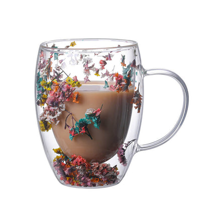 Lighteme Double Glass Flow Sand Flower Cup